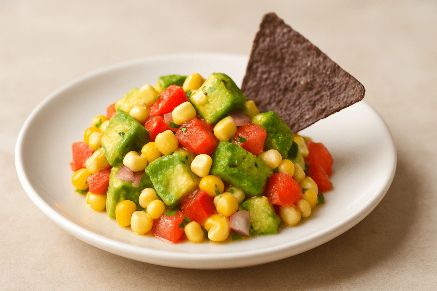 Avokado Salsa Tarifi (Mısır ve Zeytinli)