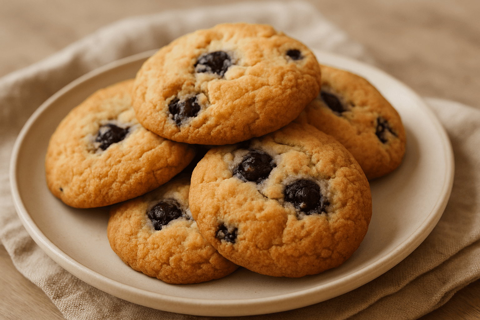Blueberry Cookies Recipe (Drop Cookies)