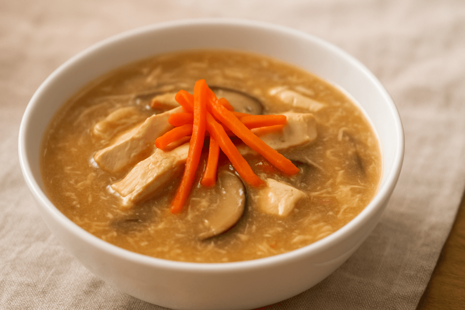 Chinese Hot and Sour Pork Soup Recipe