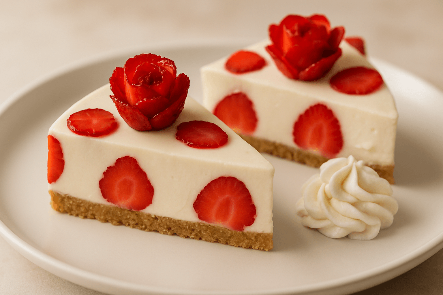 Çilekli Cheesecake Tarifi (Fırında)