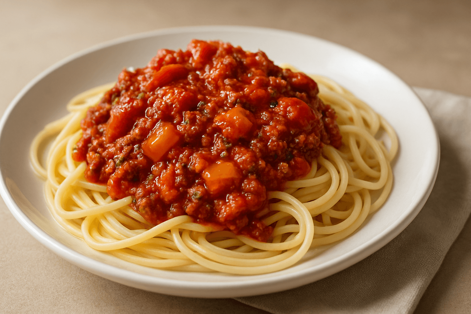 Kıymalı Spagetti Sosu Tarifi