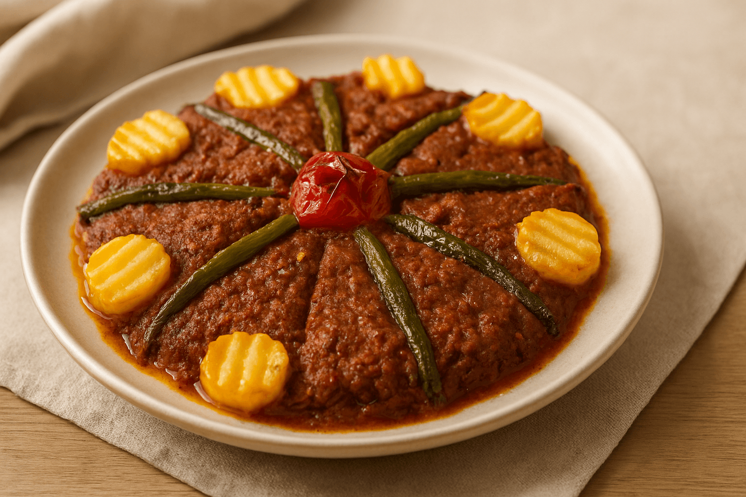 Patatesli Tepsi Kebabı Tarifi