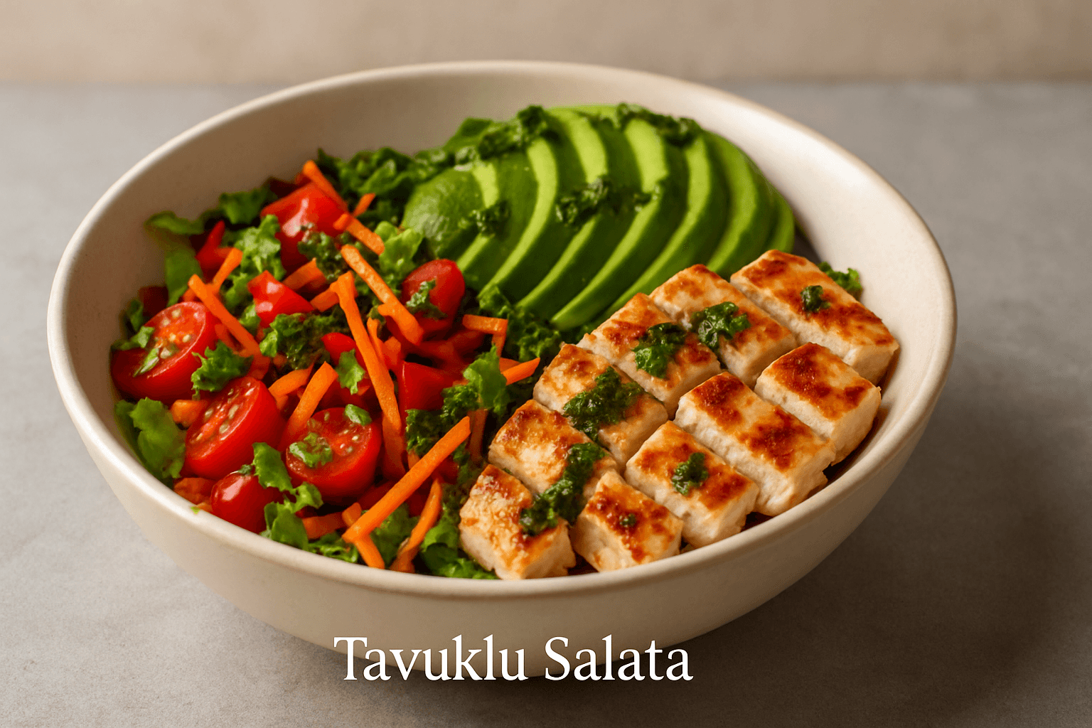Pratik Tavuklu Salata Tarifi