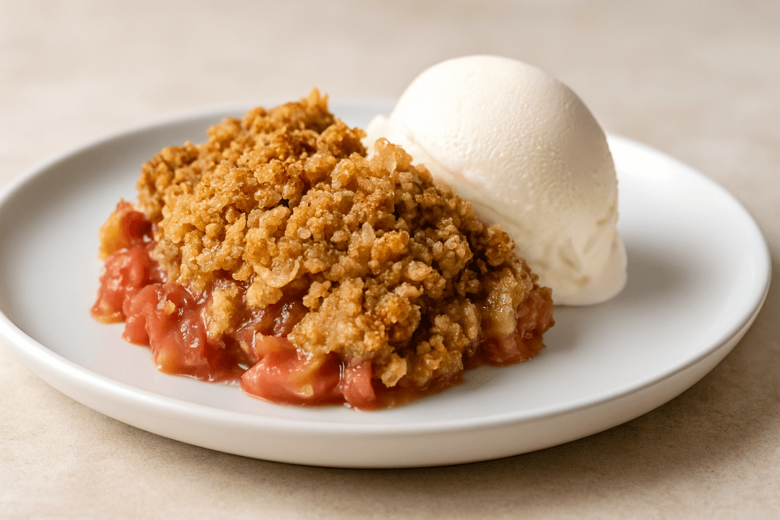Raventli Çıtır Tatlı Tarifi (Rhubarb Crunch)